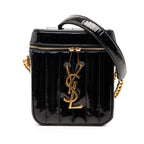Matelasse Patent Monogram Vicky Vanity Bag