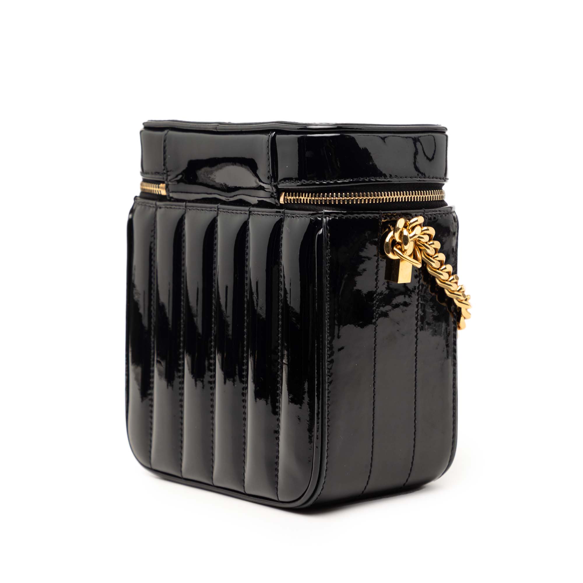 Matelasse Patent Monogram Vicky Vanity Bag