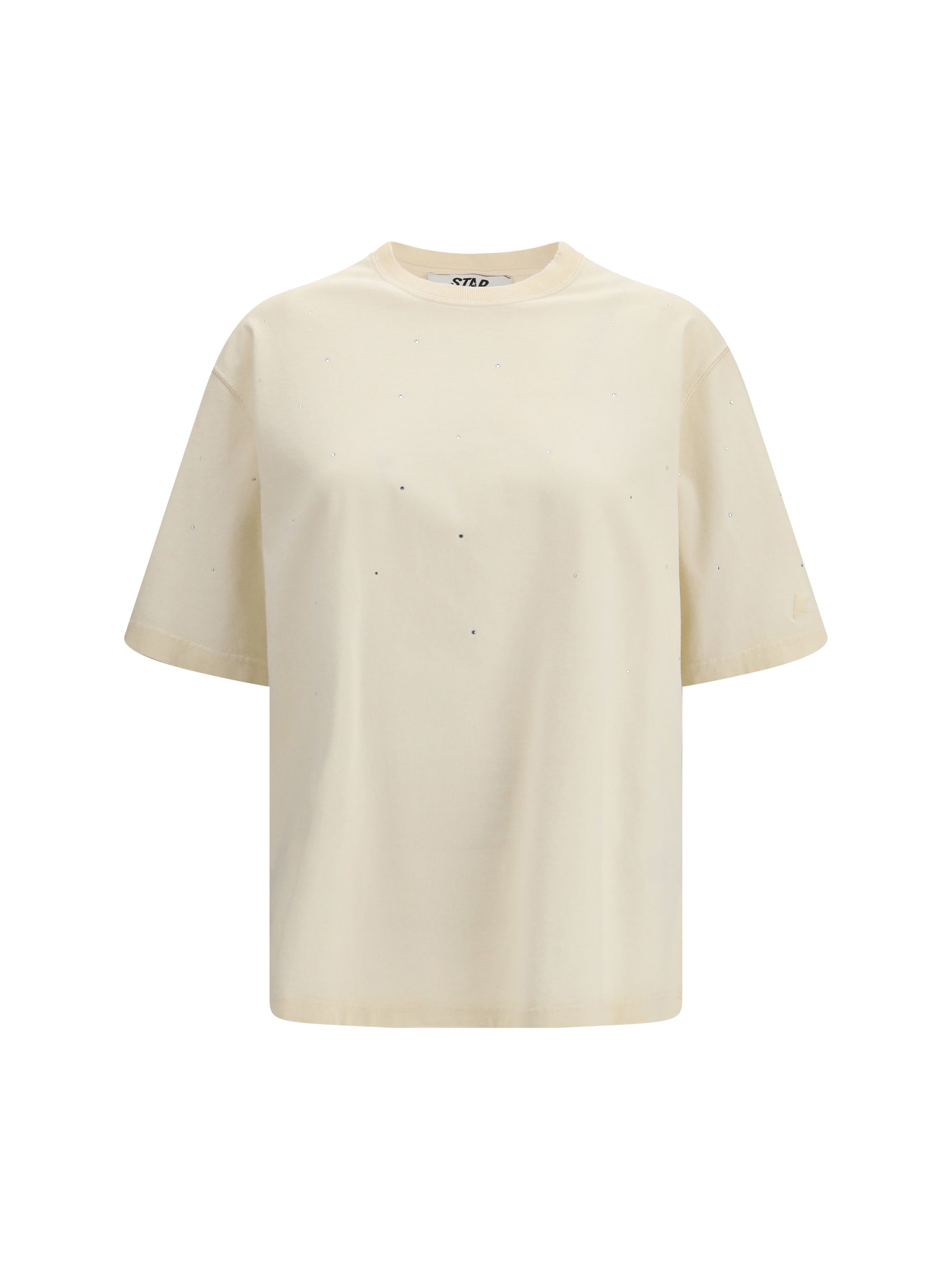Golden Goose Star T-Shirt — Beige