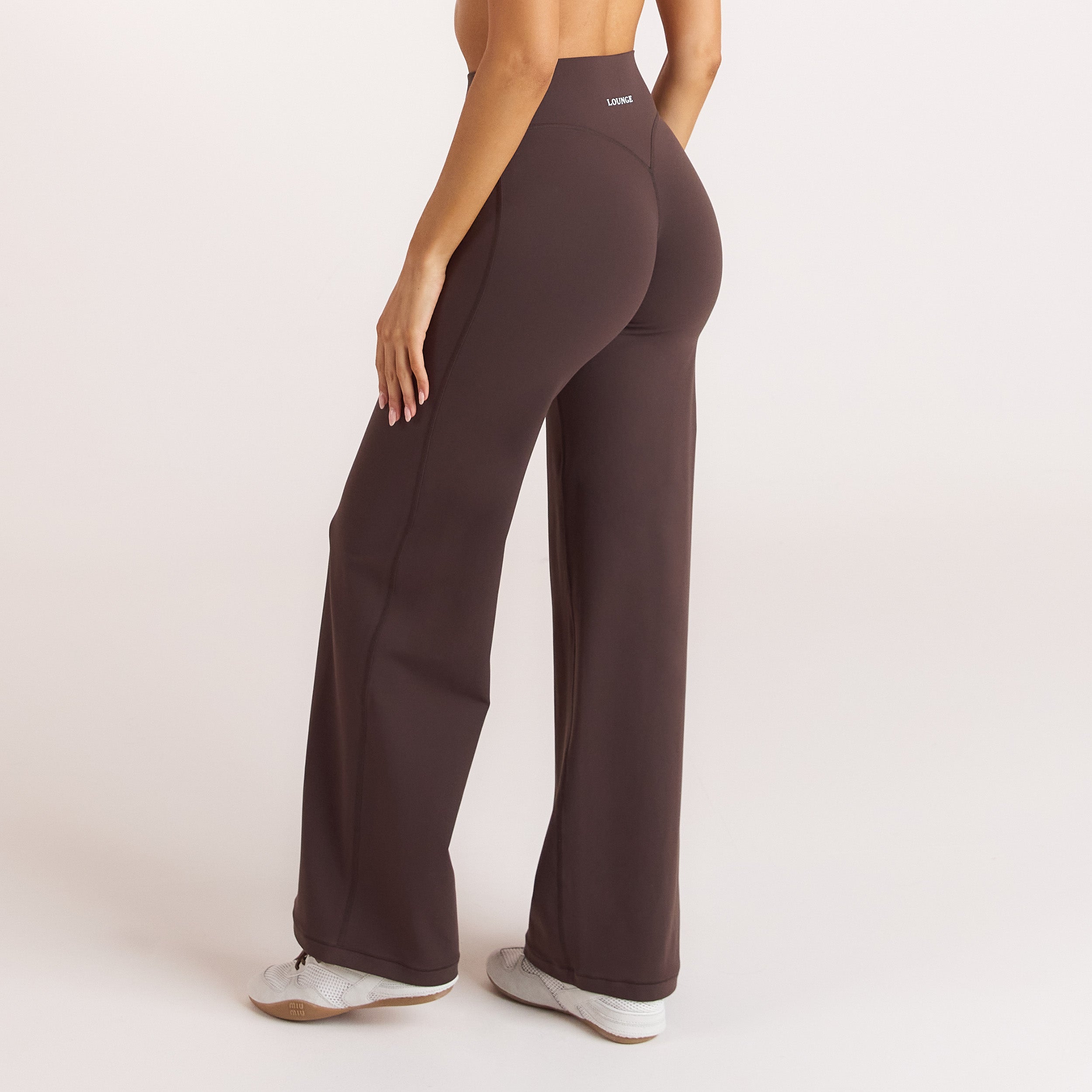 Lounge Underwear ContourSoft Straight-Leg Leggings - Dark Chocolate