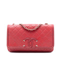 Medium Caviar CC Filigree Flap