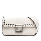 Whipstitch Leather Baguette Crossbody