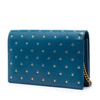 Calfskin Star Print Classic Monogram Kate Tassel Wallet on Chain