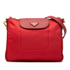 Saffiano Trimmed Tessuto Crossbody