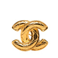 CC Quilted Gold Plated Pin Brooch