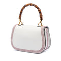 Small Calfskin Stitched Bamboo 1947 Top Handle Bag
