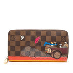 Damier Ebene Evasion Illustre Zippy Wallet