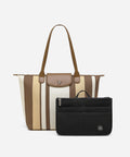 Classic Shoulder Tote Bags - Brown-1 / F