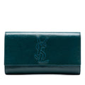 Large Textured Patent Belle De Jour Clutch