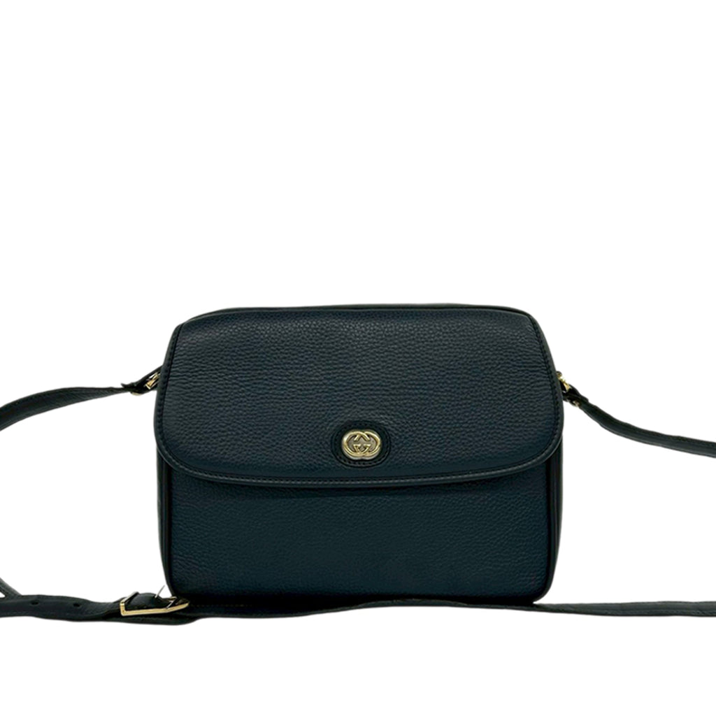 Leather Interlocking G Crossbody