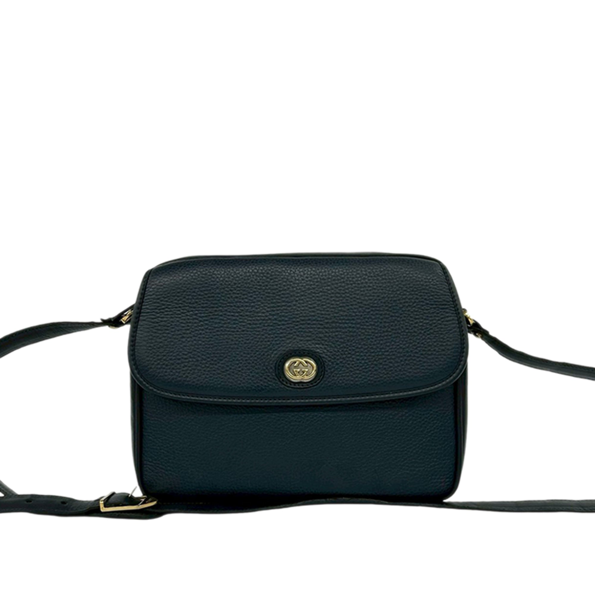 Leather Interlocking G Crossbody