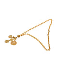 CC Gold Plated Medallion Coin Charm Pendant Necklace