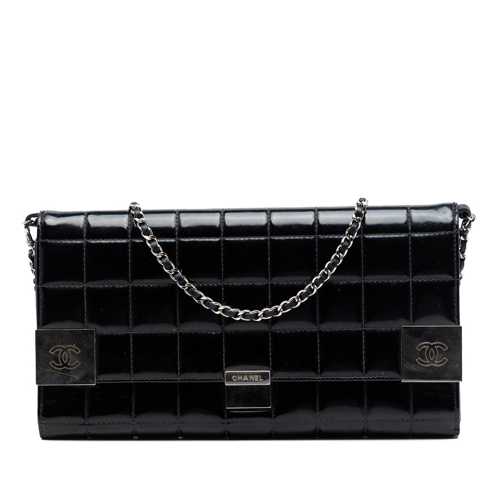 CC Chocolate Bar Patent Clutch on Chain