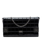 CC Chocolate Bar Patent Clutch on Chain