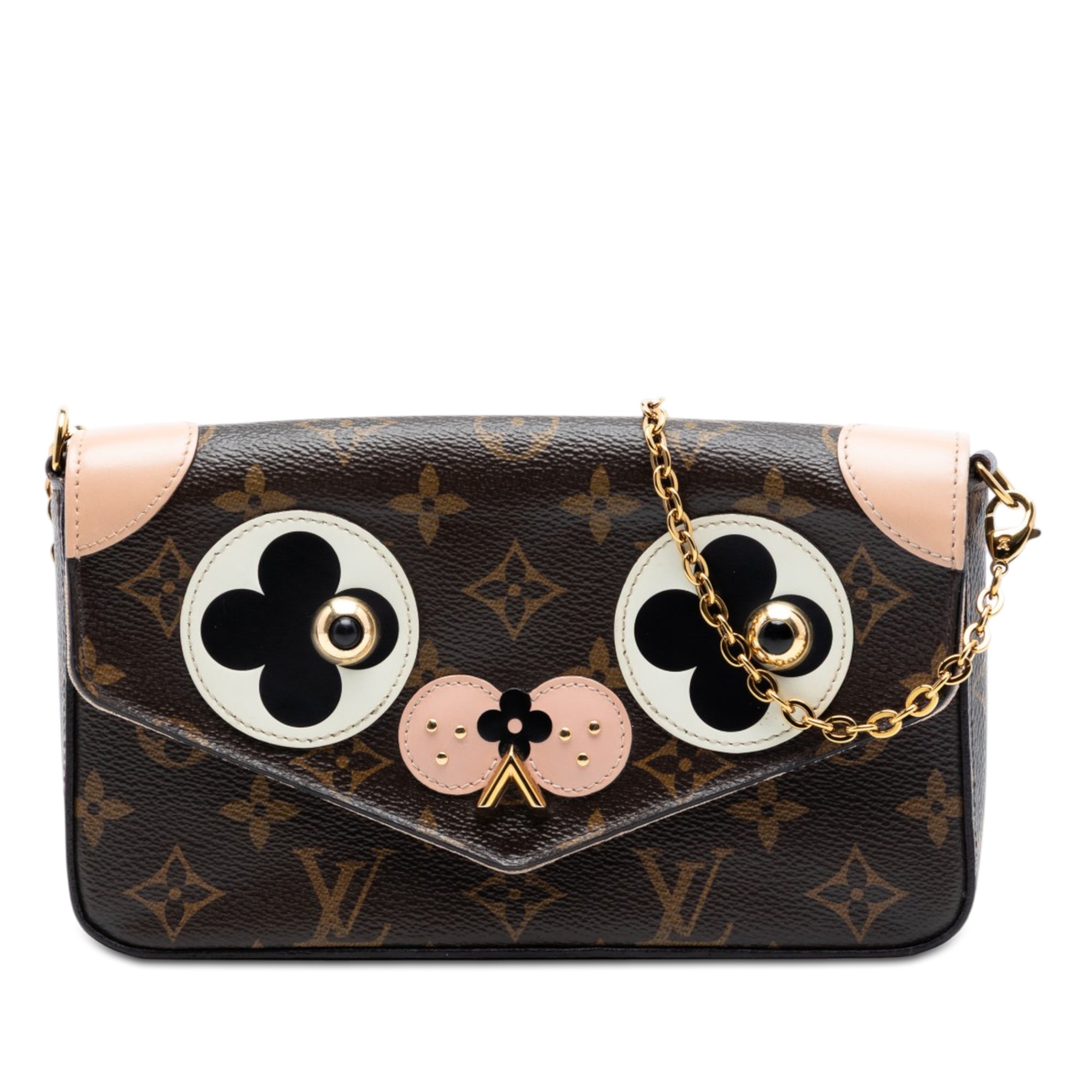 Monogram Pochette Felicie Valentine Dog