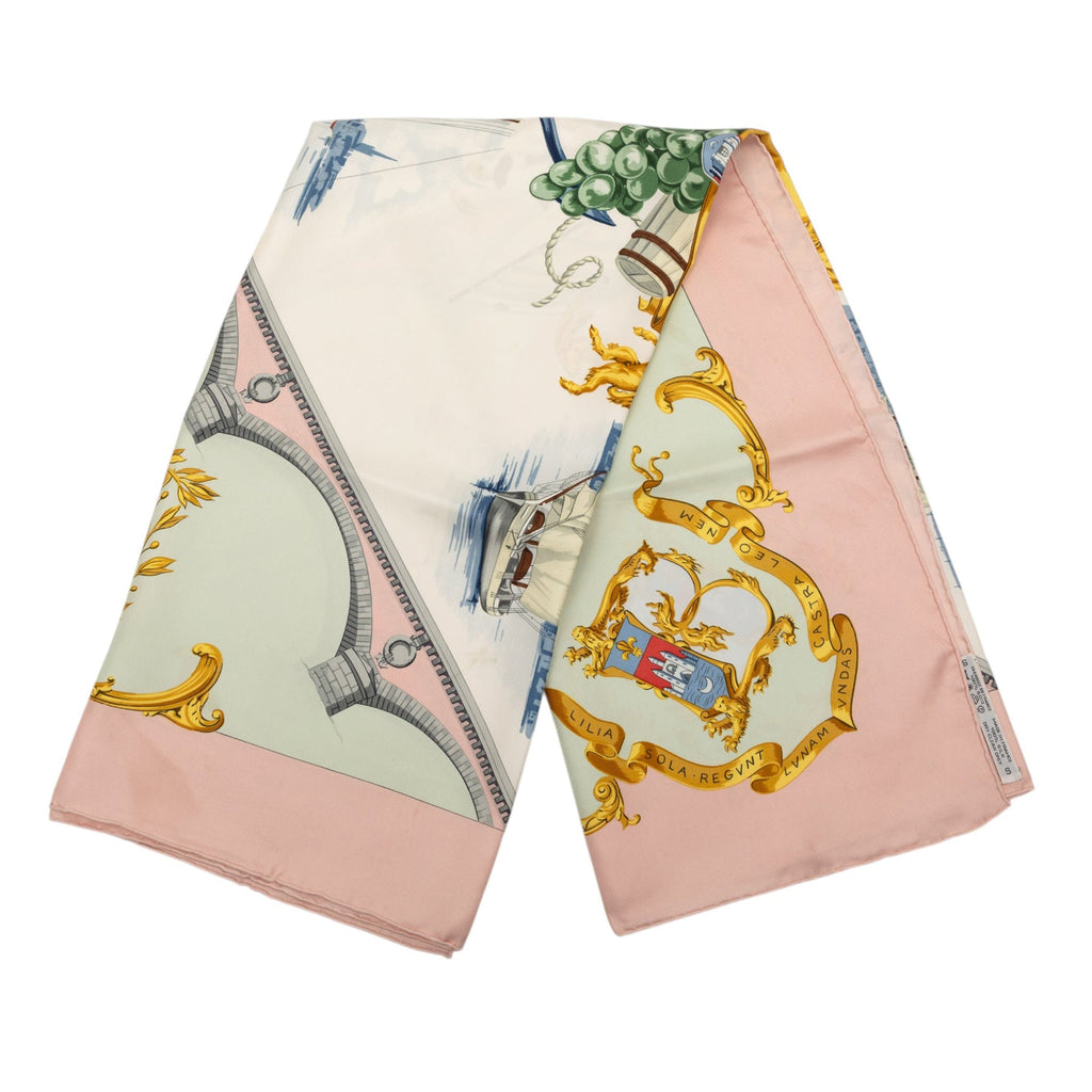 Bordeaux Porte Oceane Silk Scarf 90