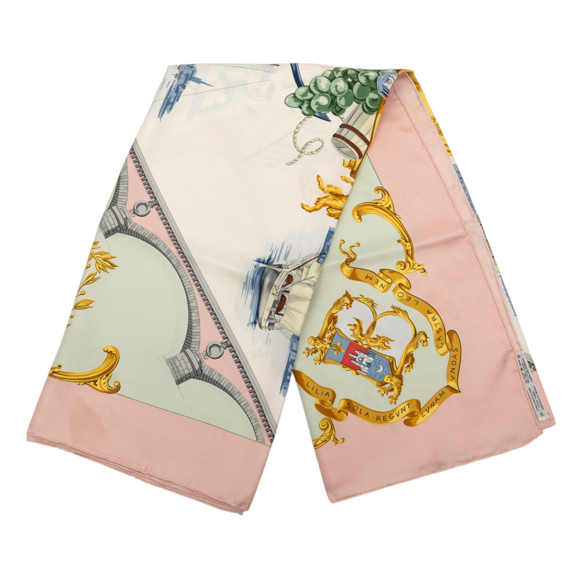 Bordeaux Porte Oceane Silk Scarf 90