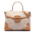 Cinghiale Trimmed Canapa Top Handle Bag