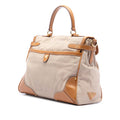 Cinghiale Trimmed Canapa Top Handle Bag