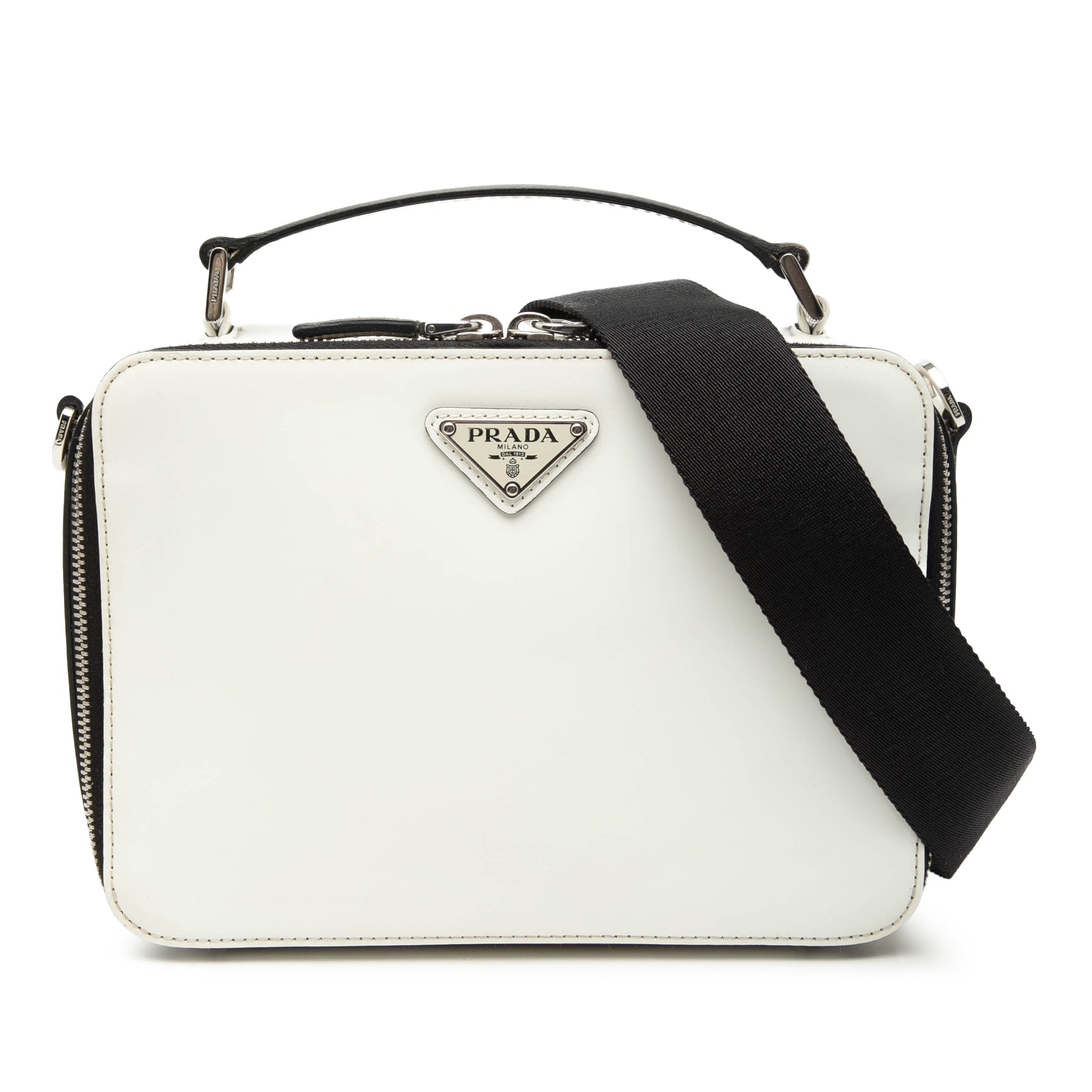 Medium Saffiano Brique Satchel