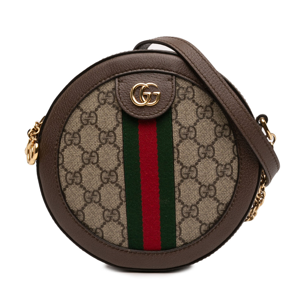Mini GG Supreme Web Ophidia Round Crossbody