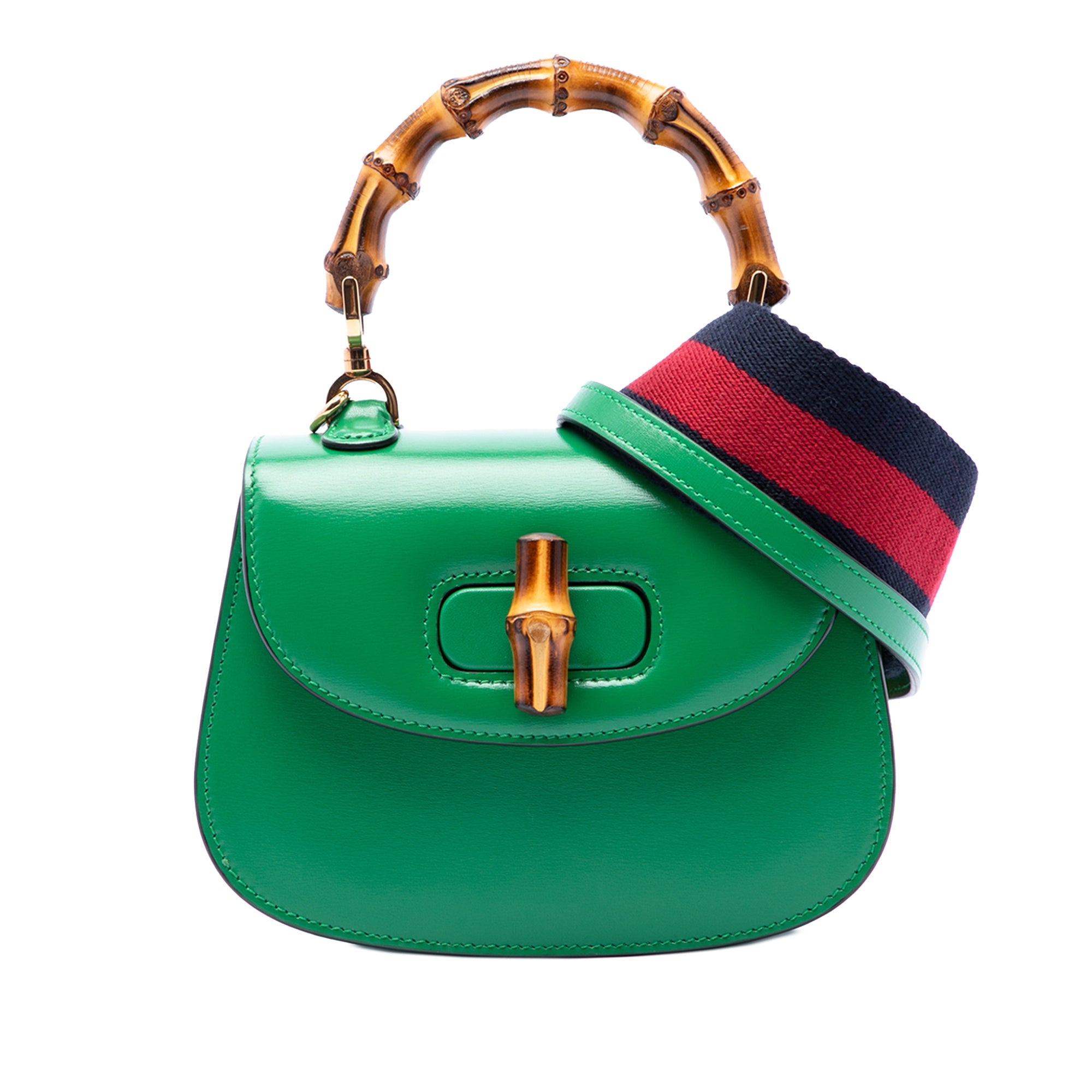 Mini Calfskin 1947 Bamboo Top Handle Bag