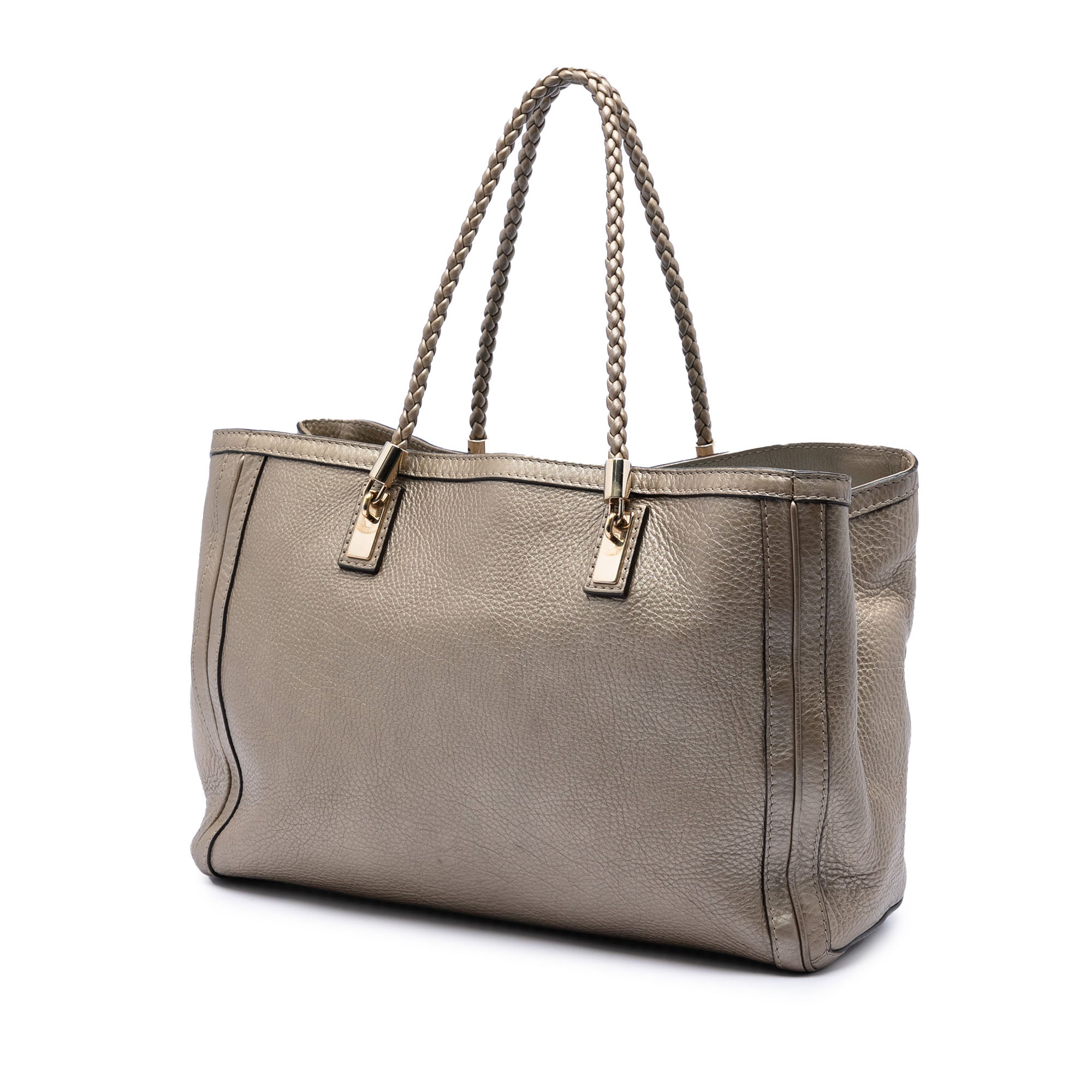 Metallic Calfskin Bella Tote