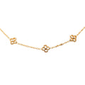 Gold Plated Flower Full Necklace