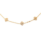 Gold Plated Flower Full Necklace