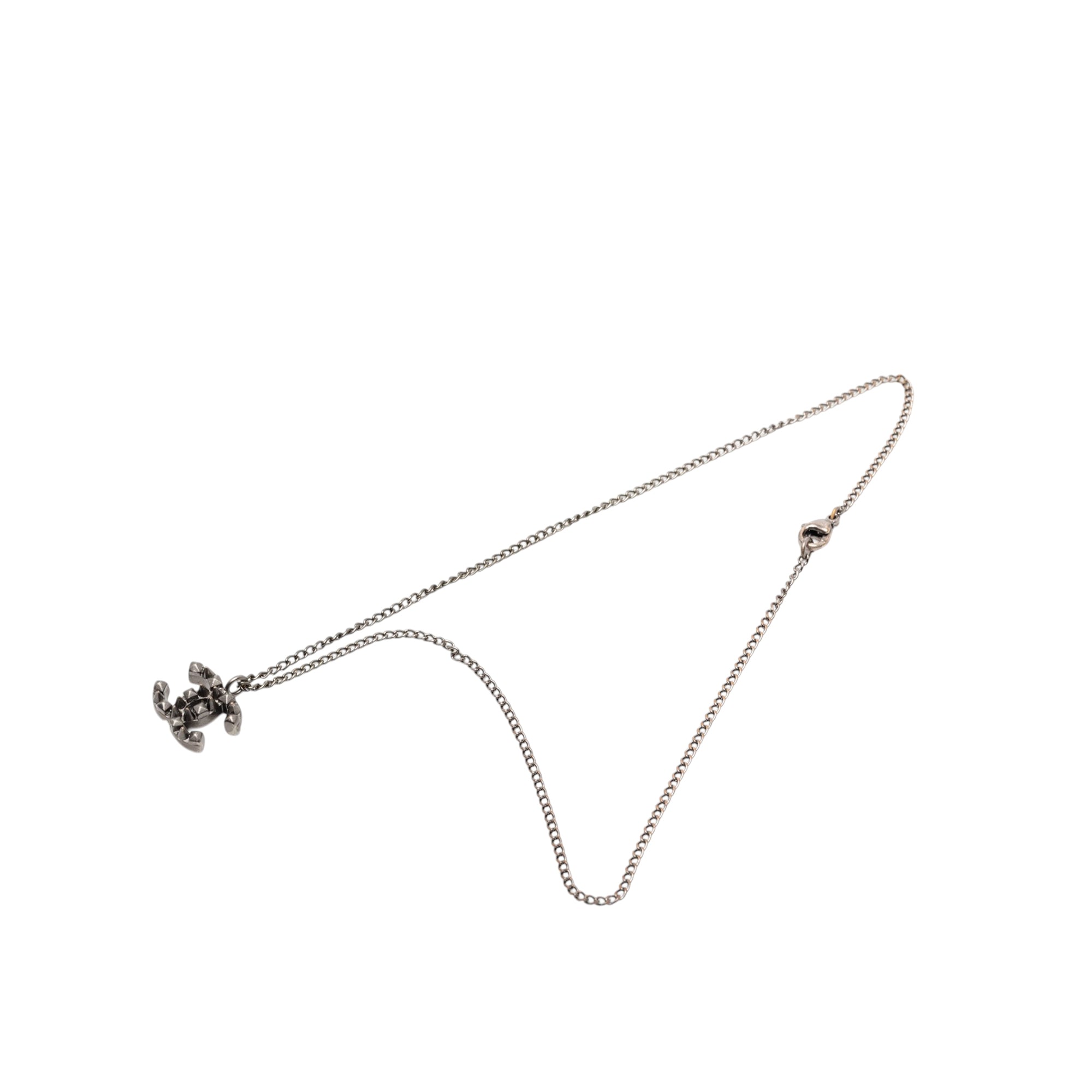 CC Plated Brass Spike Pendant Necklace