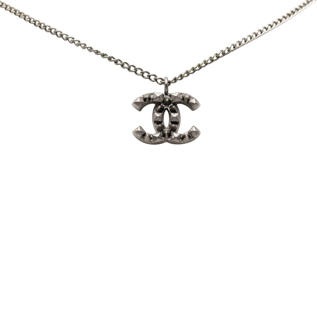 CC Plated Brass Spike Pendant Necklace