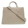 Embossed Leather Logo Infinitum Tote