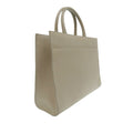 Embossed Leather Logo Infinitum Tote