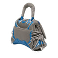 Small Faux Leather and Mesh Sneakerhead Top Handle Bag