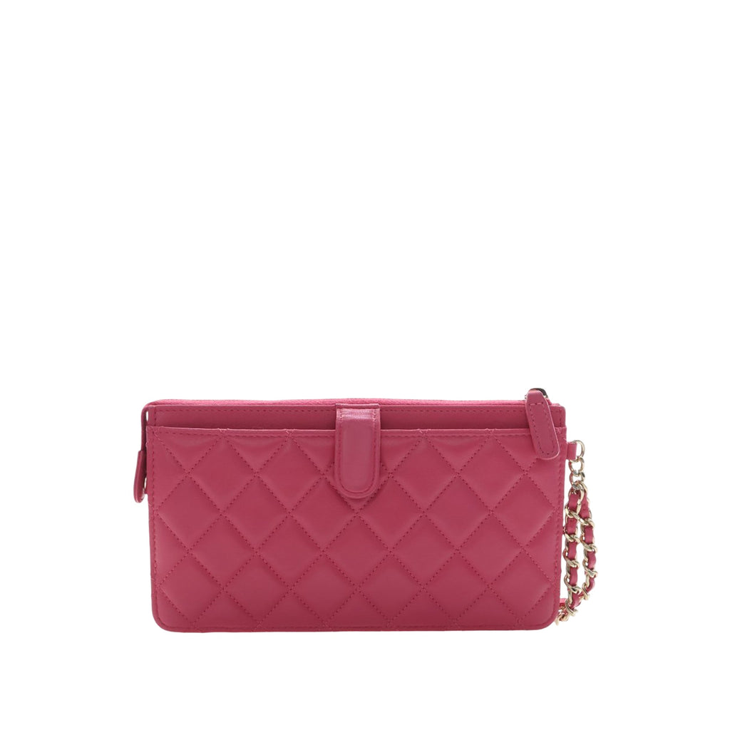 Quilted Lambskin All About Chanel Clutch On Chain