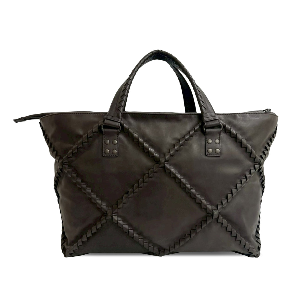 Nappa Diamond Intrecciato Tote