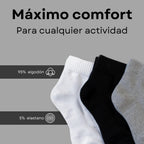 MVA | Pack de 3 Pares Surtidos de Calcetines con Rizo | Algodón