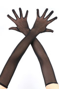 Over Elbow Length Lace Sheer Gloves