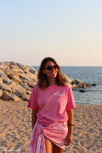 Pink Sunset Bloom T-shirt