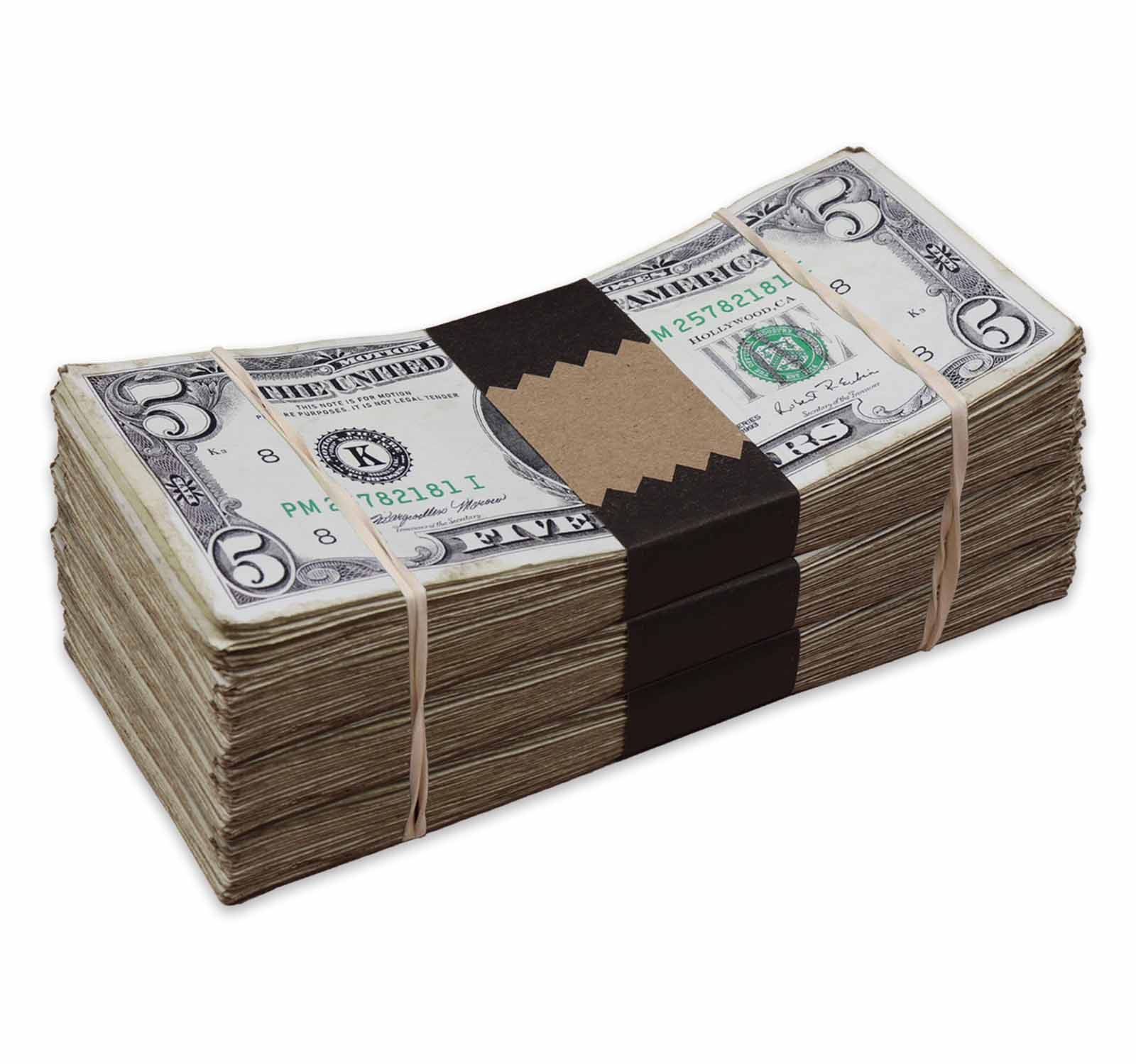 $1,500 RealAged® Full Print 1990 Series Stacks Bundle By Prop Money Inc.