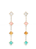 Roberto Coin Multi-Stone Drop Earrings — Gold