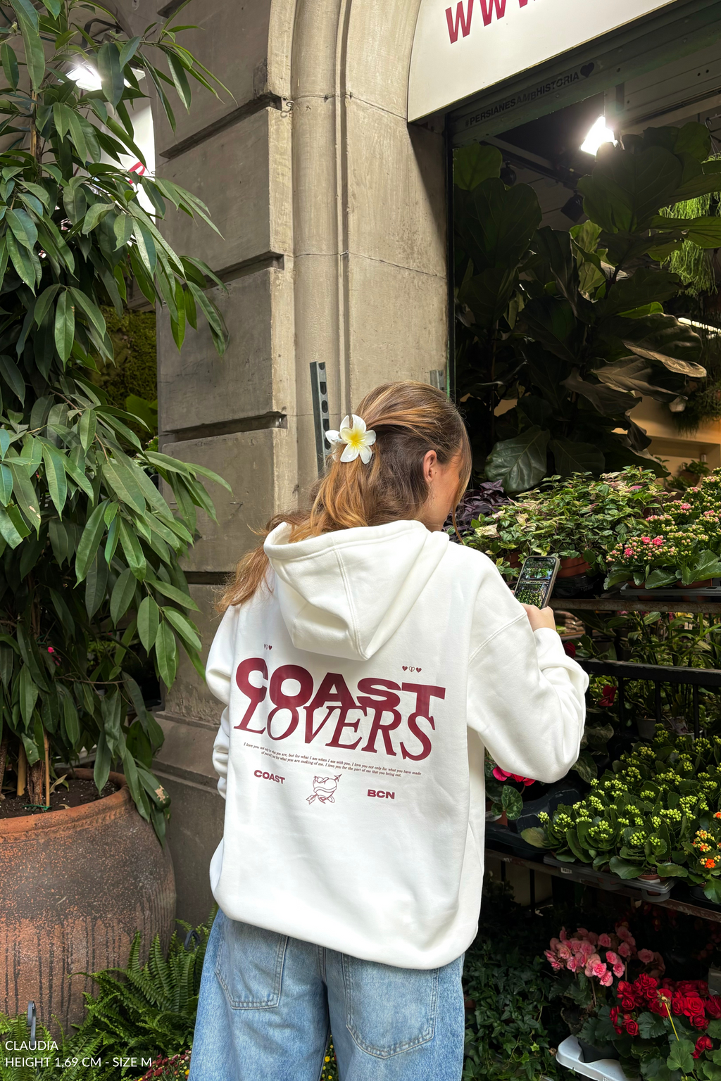 White Coast Lovers Hoodie