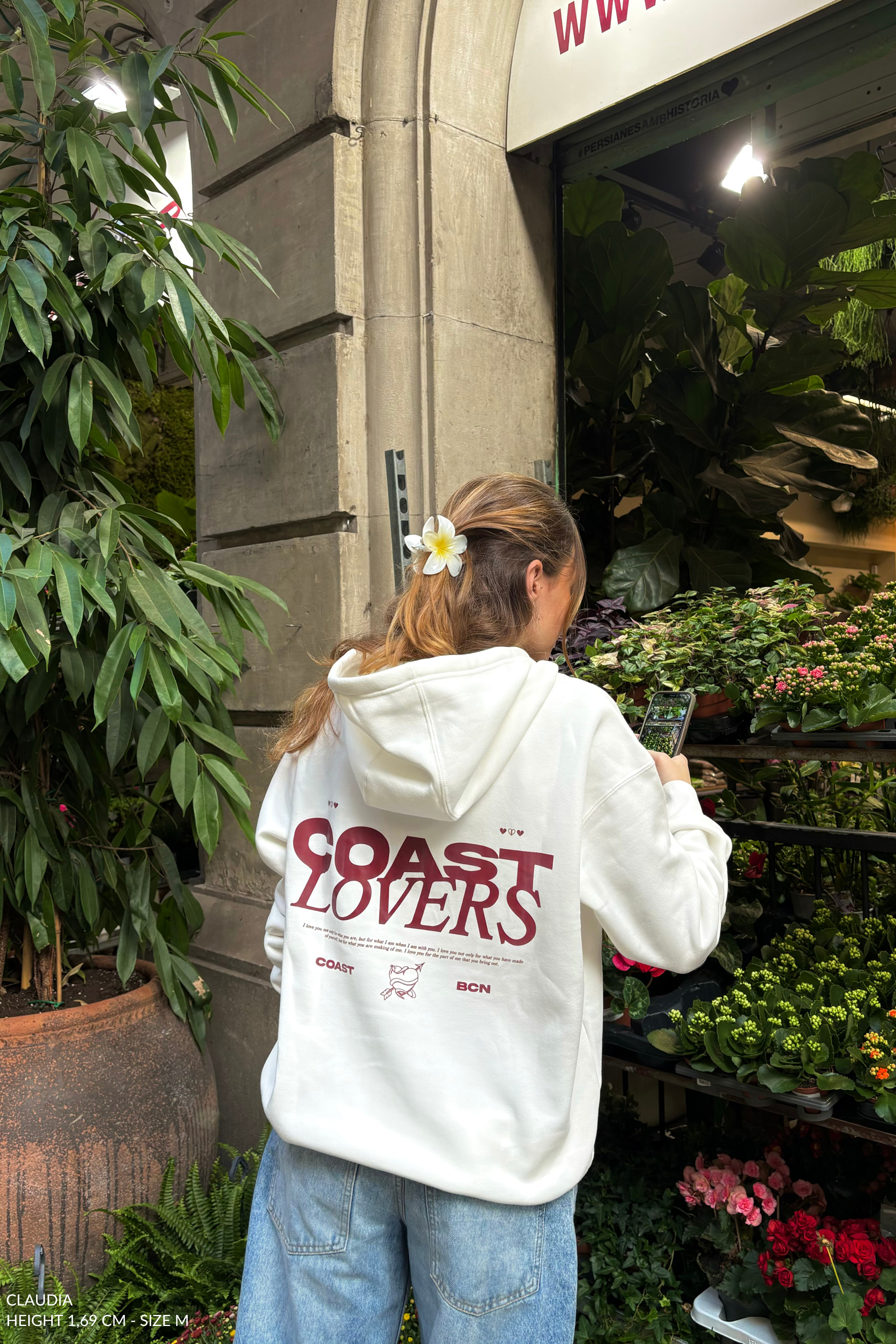 White Coast Lovers Hoodie