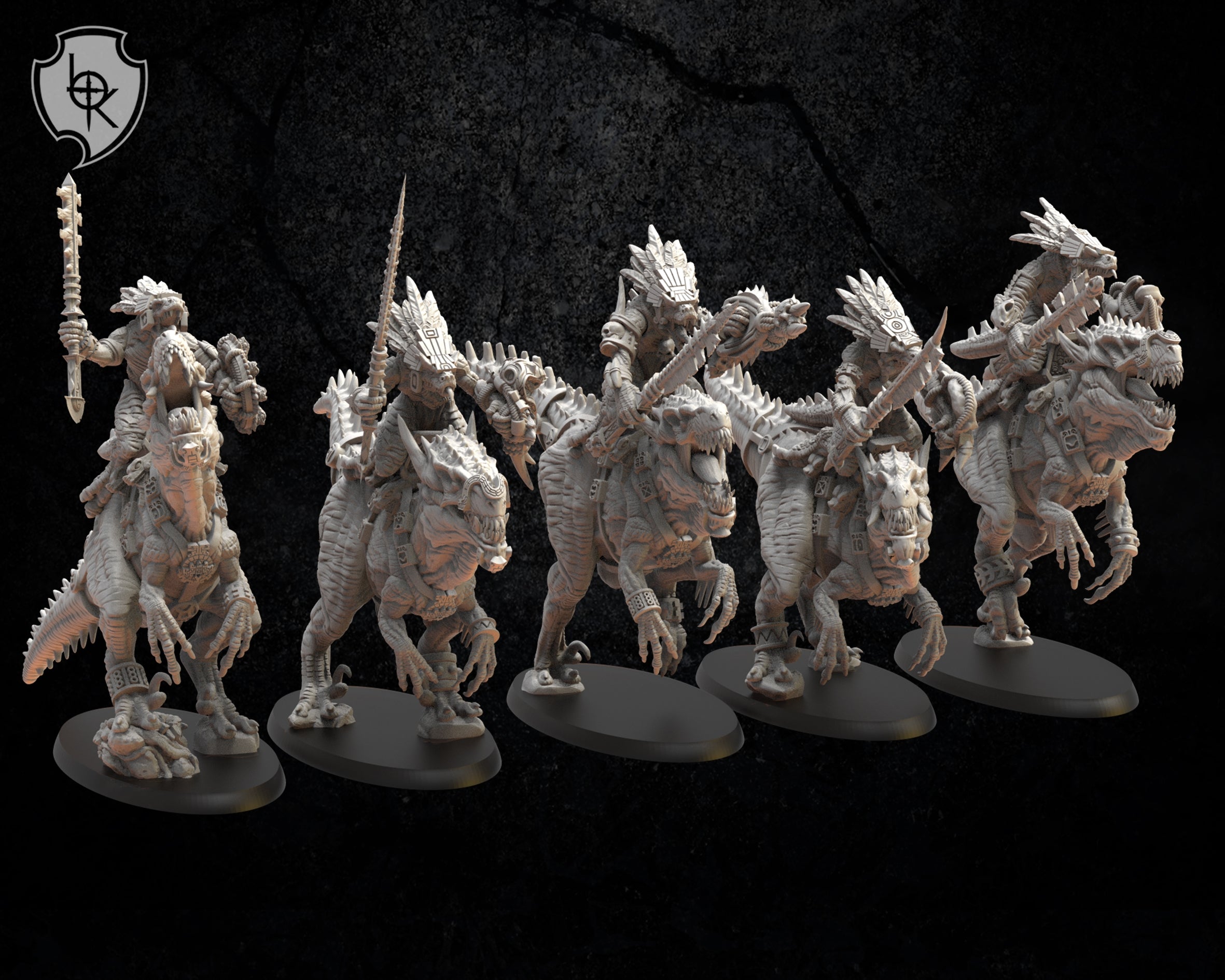 Ezocamatl Knights, Lost Kingdom Miniatures