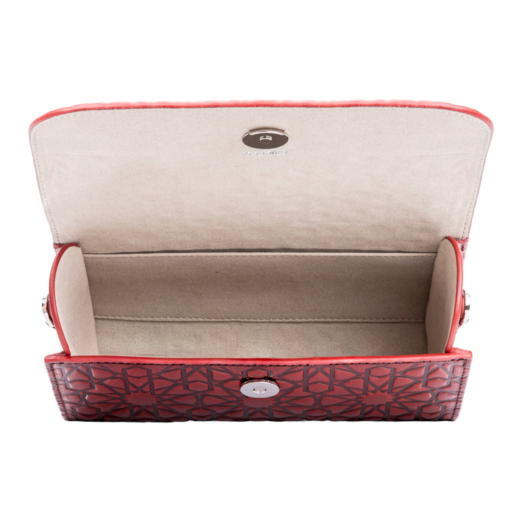 Small Burgundy Leather Bag Bayarcal