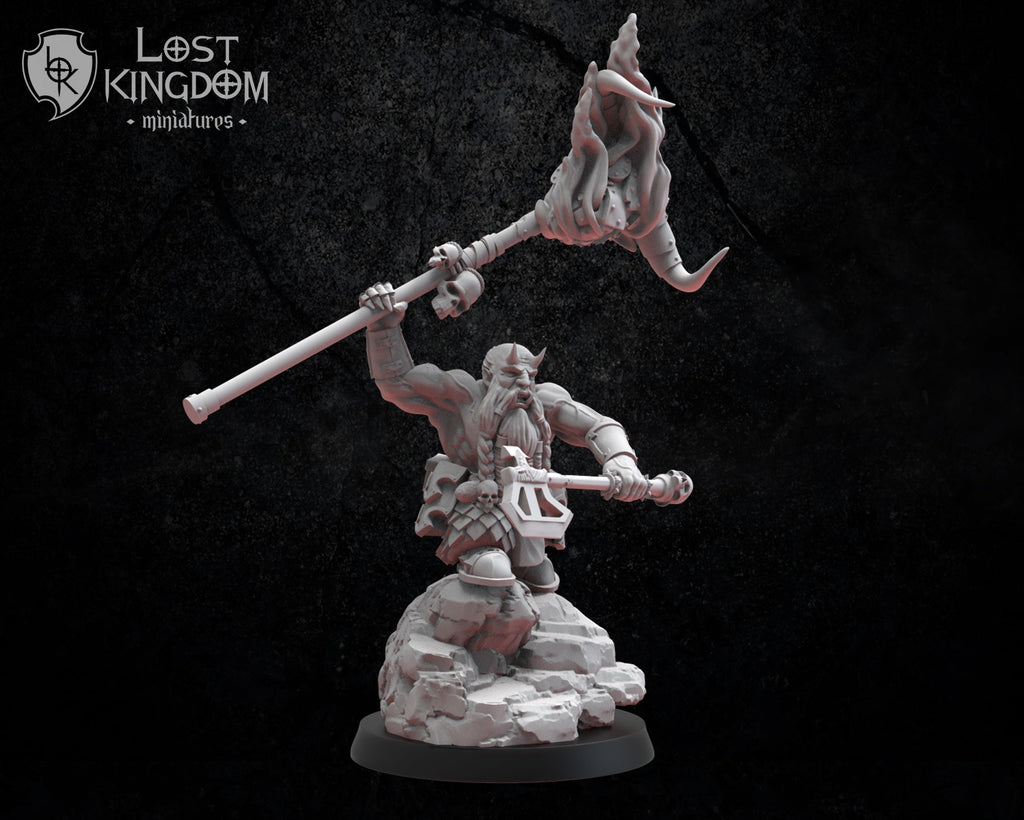 Magmhôrin Standard Bearer, Lost Kingdom Miniatures