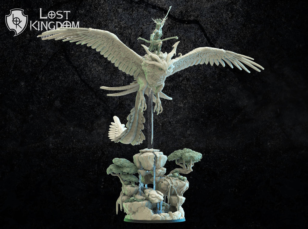 Akina On Giant Fukuro, Lost Kingdom Miniatures