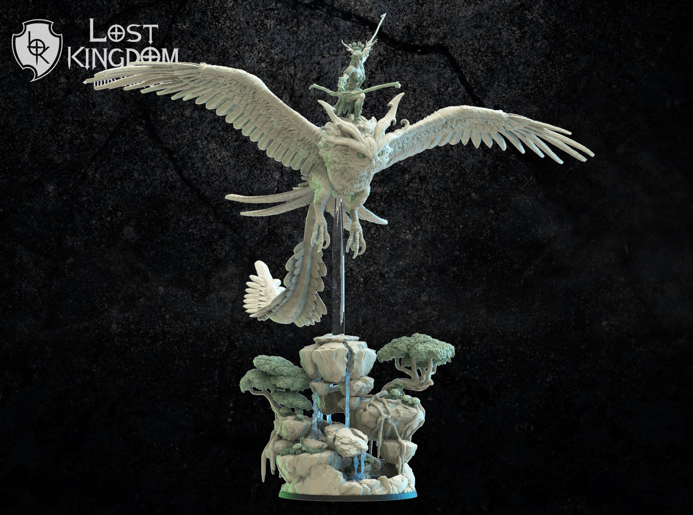 Akina On Giant Fukuro, Lost Kingdom Miniatures