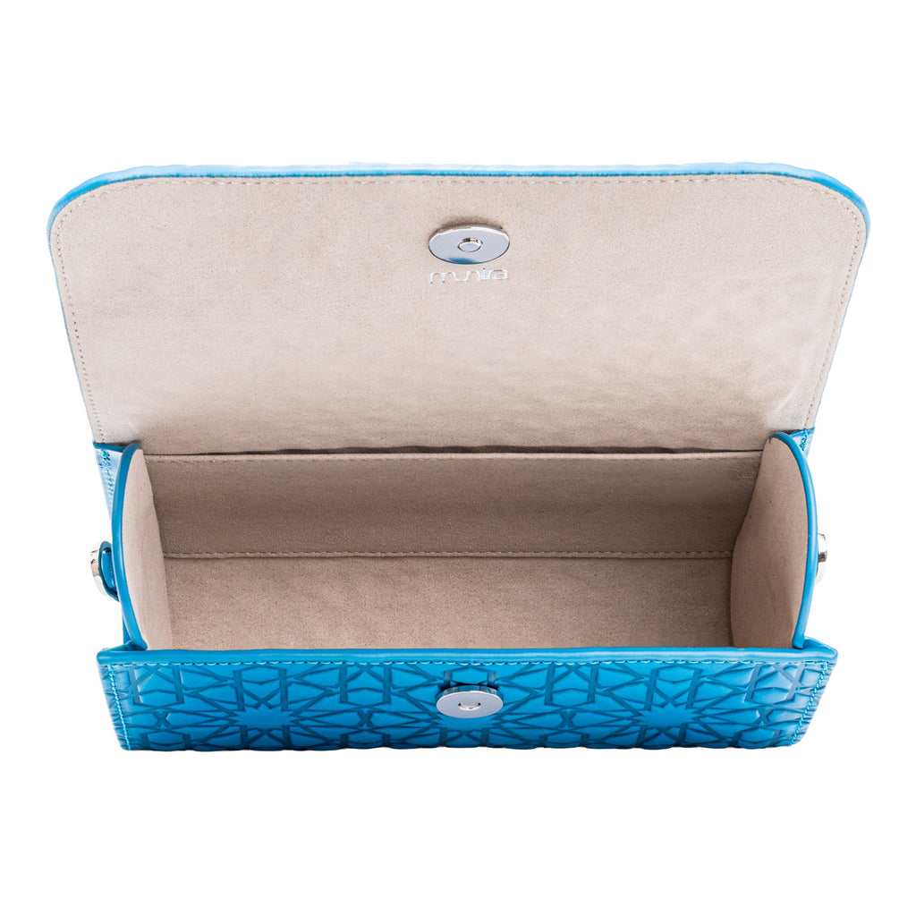 Blue Small Leather Bag Bayarcal
