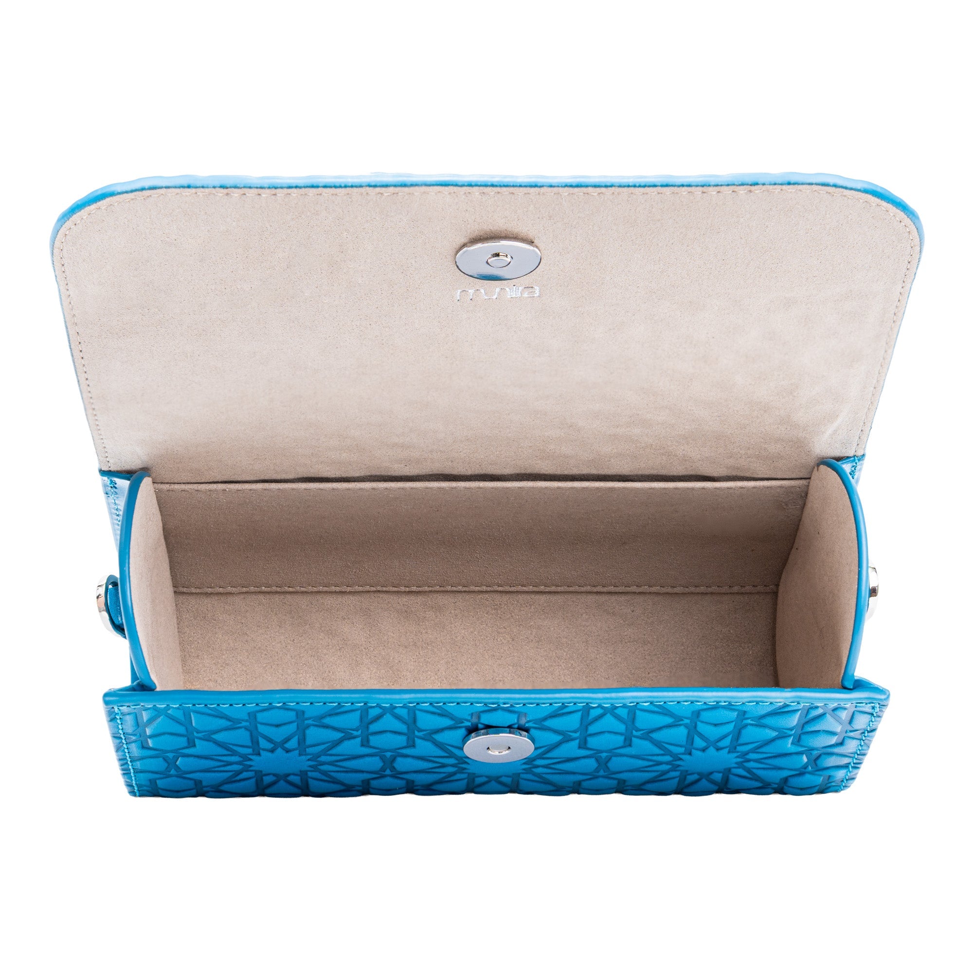 Blue Small Leather Bag Bayarcal